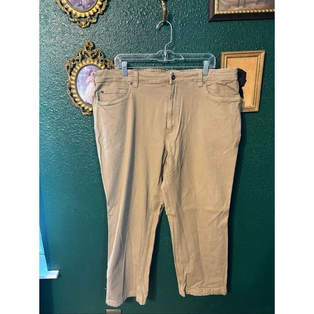Duluth Trading Co. Firehose Flex Khaki Pants Sz 42x30